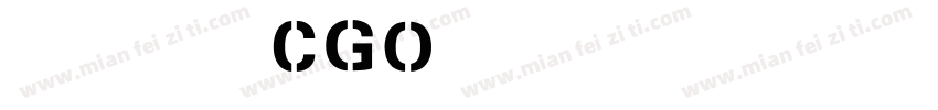 英文字体 CGOmega字体转换